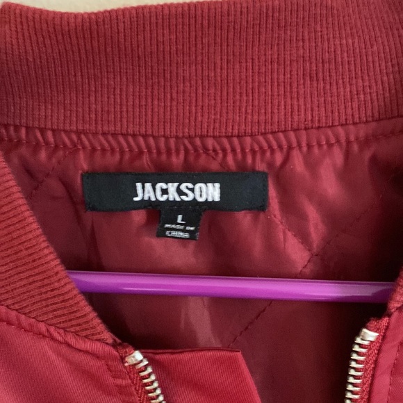 Jackson red bomber jacket - Picture 3 of 3